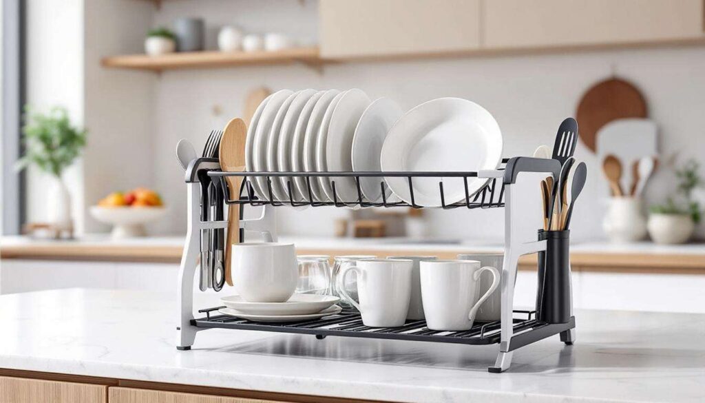 Voici l'égouttoir 2 niveaux le plus complet, ultra compact et à prix mini que lidl sort demain pour les petites cuisines