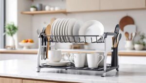 Voici l'égouttoir 2 niveaux le plus complet, ultra compact et à prix mini que lidl sort demain pour les petites cuisines