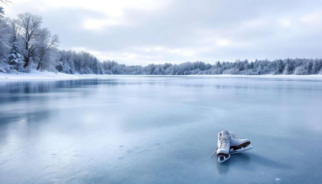 Grand froid : ai-je le droit de patiner sur un lac gelé ?